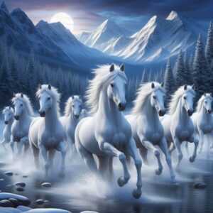 Majestic 7 Horses Painting